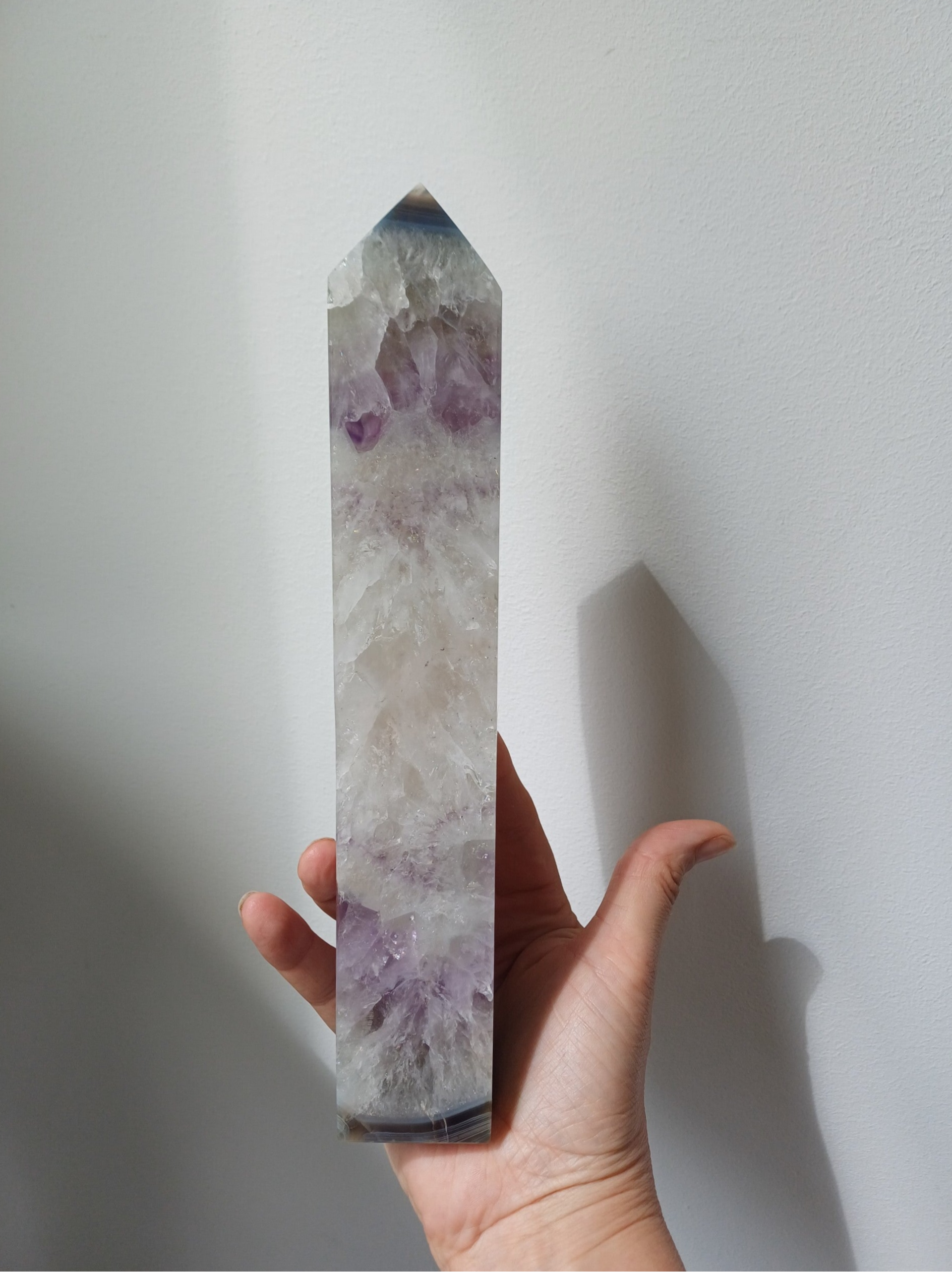 Amethist met agaat toren