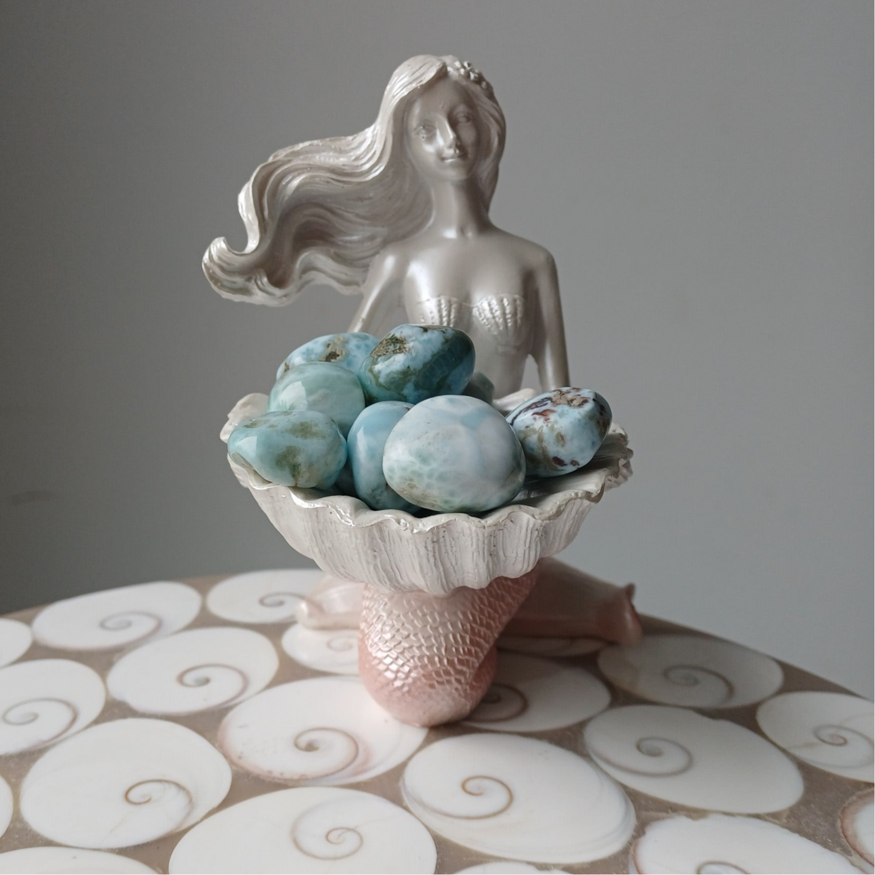 Larimar knuffelsteen