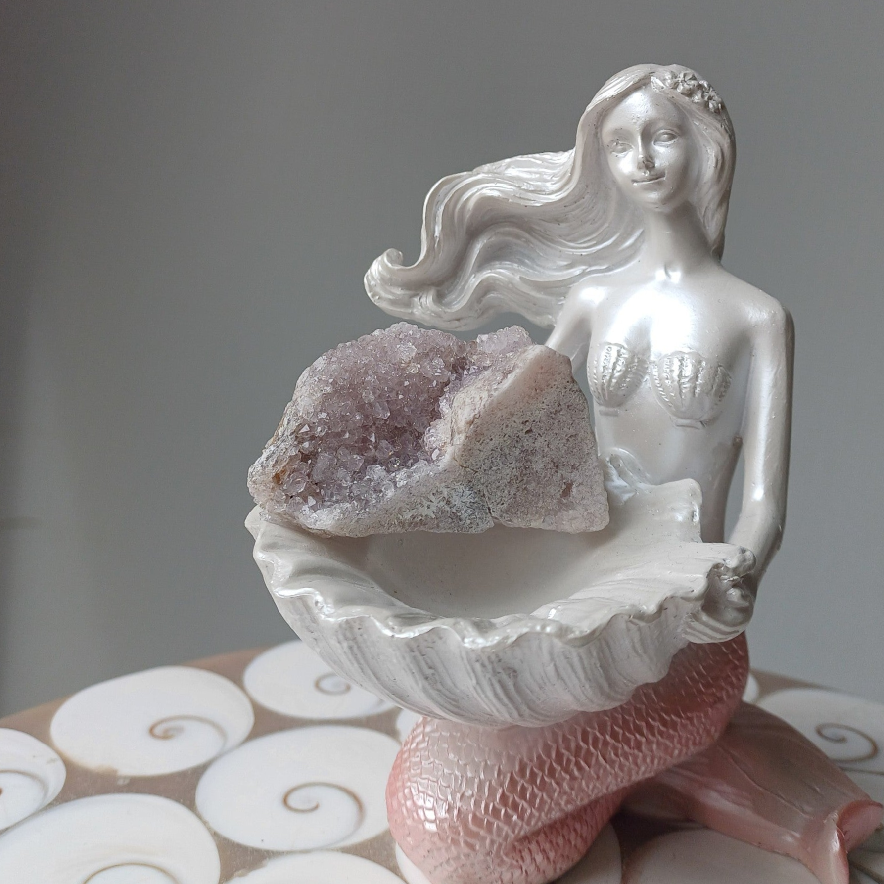 Roze amethist cluster