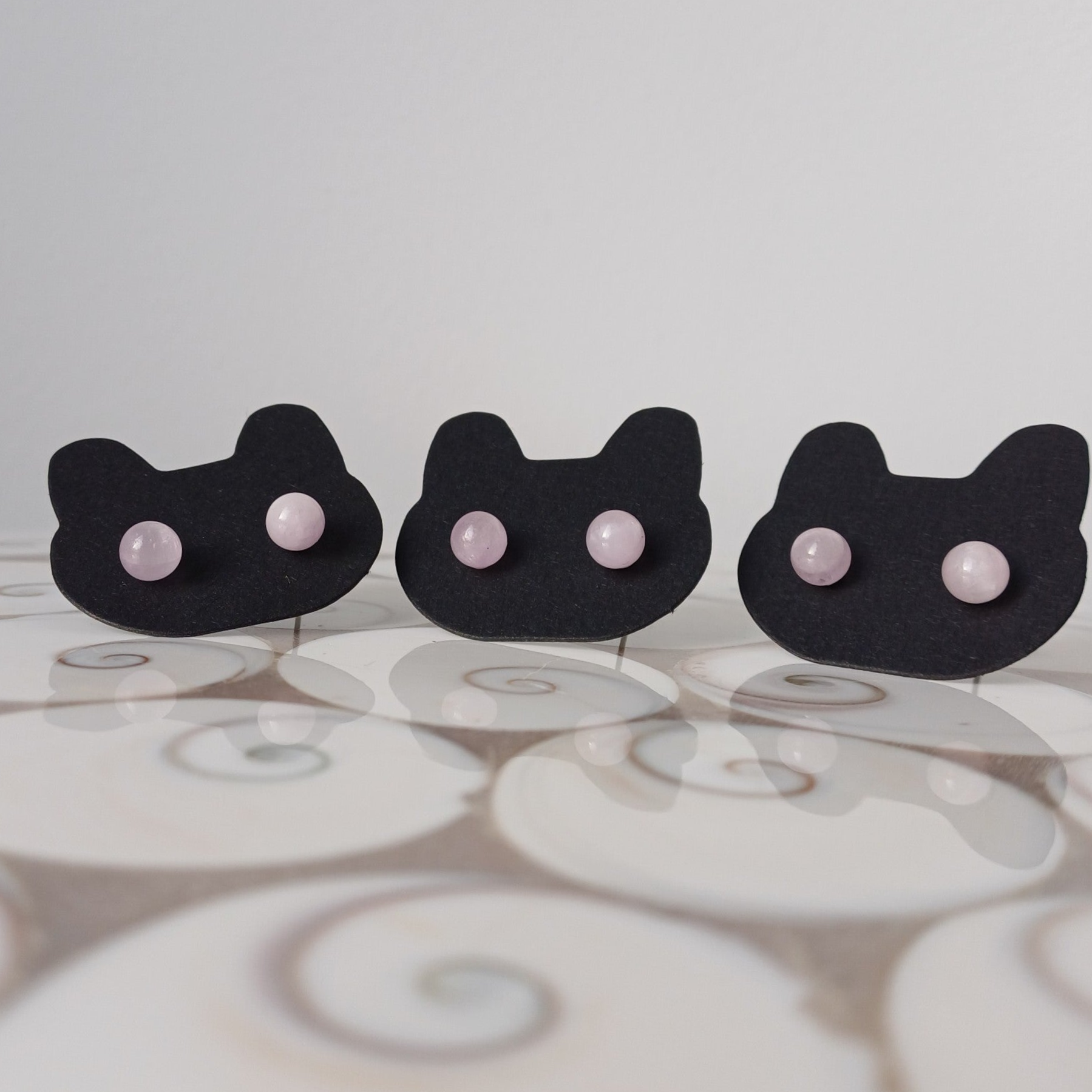 Kunziet oorknopjes (s925)