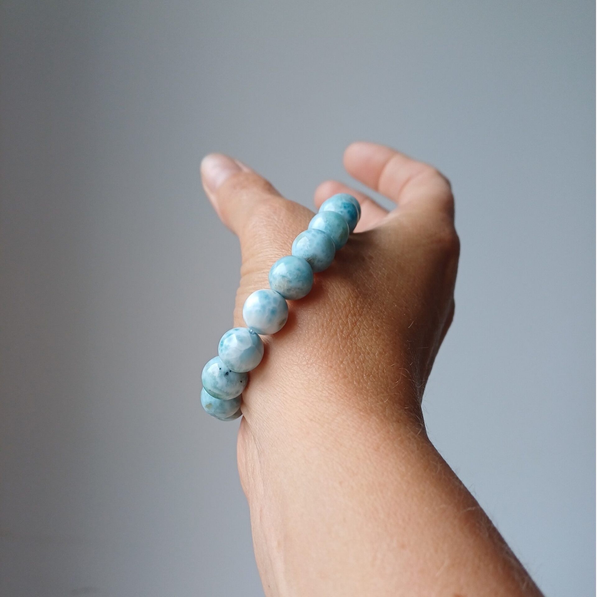 Larimar armband 10.5 mm
