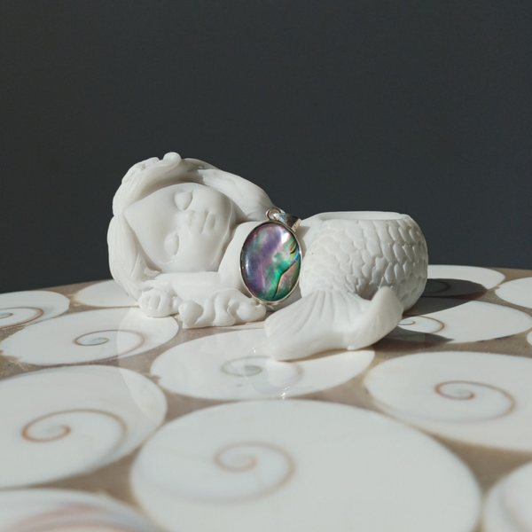 Abalone schelp hanger (s925)