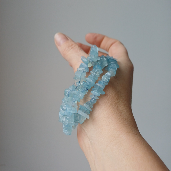 Aquamarijn splitarmband