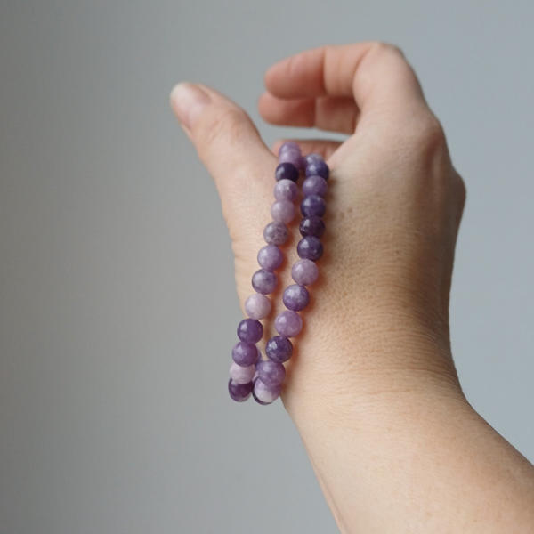 Lepidoliet armband 6 mm