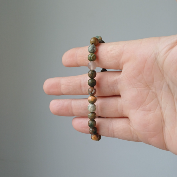 Rhyoliet armband 6 mm