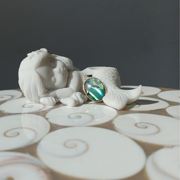 Abalone schelp hanger (s925)