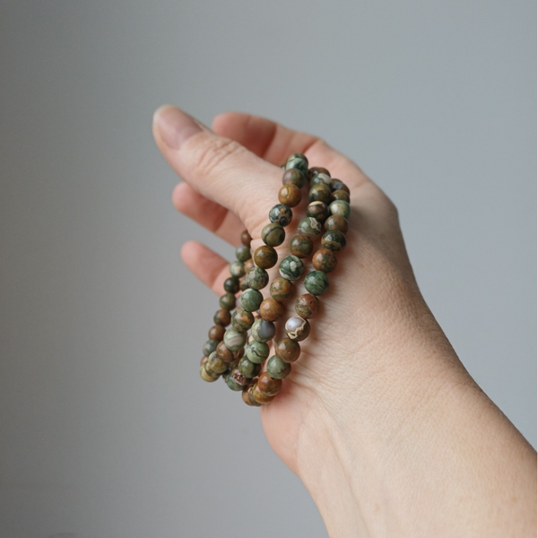 Rhyoliet armband 6 mm