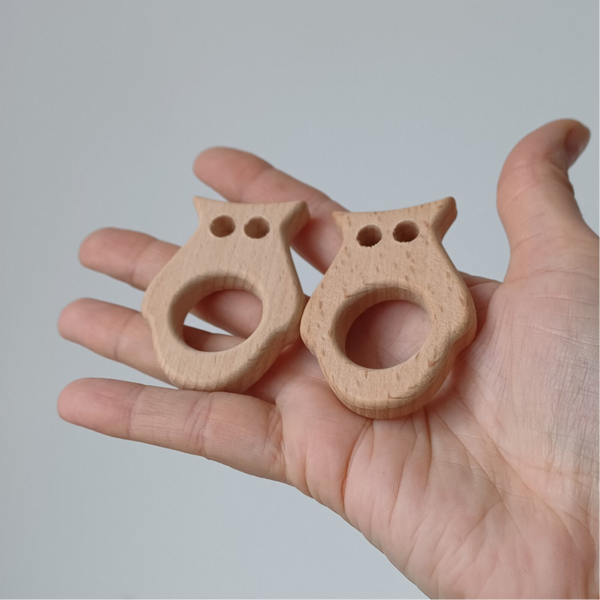 Houten uil bollenhouder