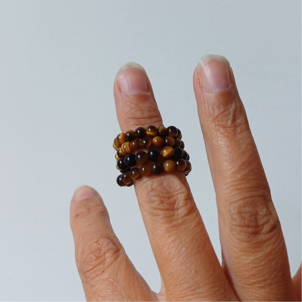 Tijgeroog ring