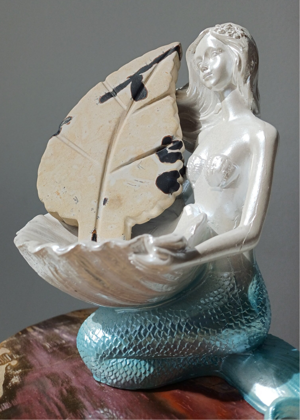 Landschapsjaspis carving (blad)