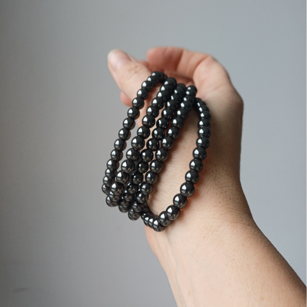 Hematiet armband 6 mm