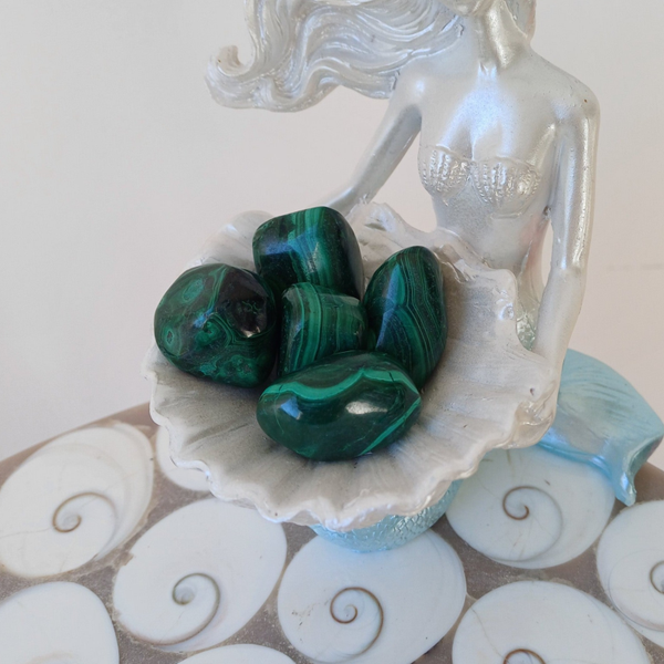 Malachiet knuffelsteen