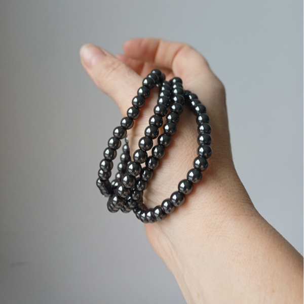 Hematiet armband 6 mm