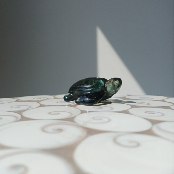 Fluoriet carving (schildpad)