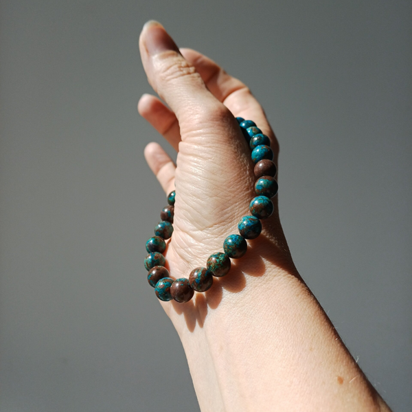 Chrysocolla armband 8 mm