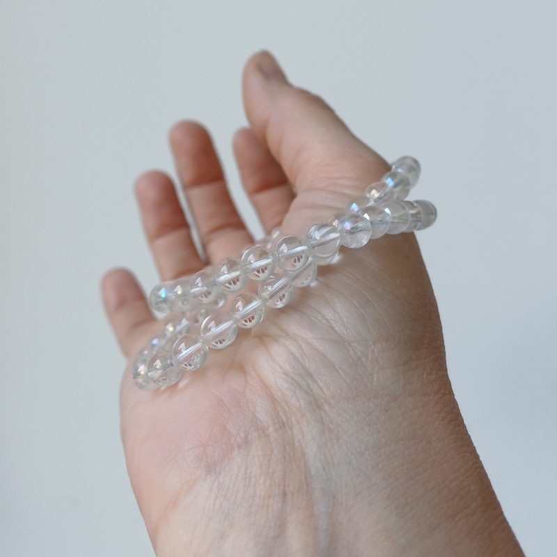 Angel aura bergkristal armband 6 mm