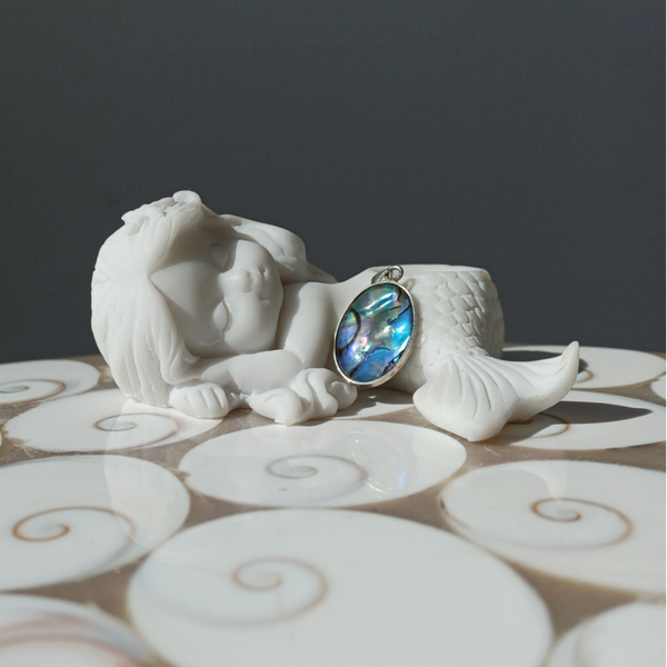 Abalone schelp hanger (s925)