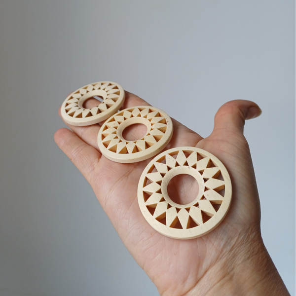 Houten bollenhouder Ø 5 cm