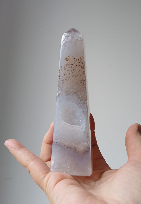 Druzy agaat obelisk