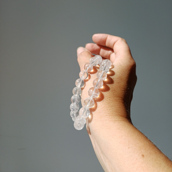 Bergkristal armband 10 mm