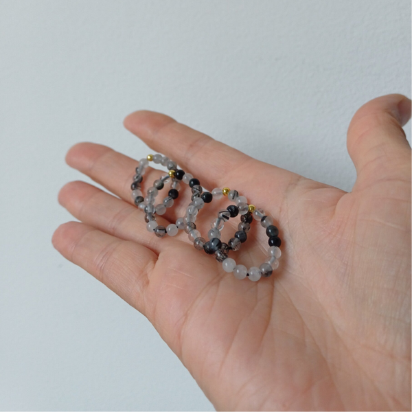 Toermalijnkwarts ring