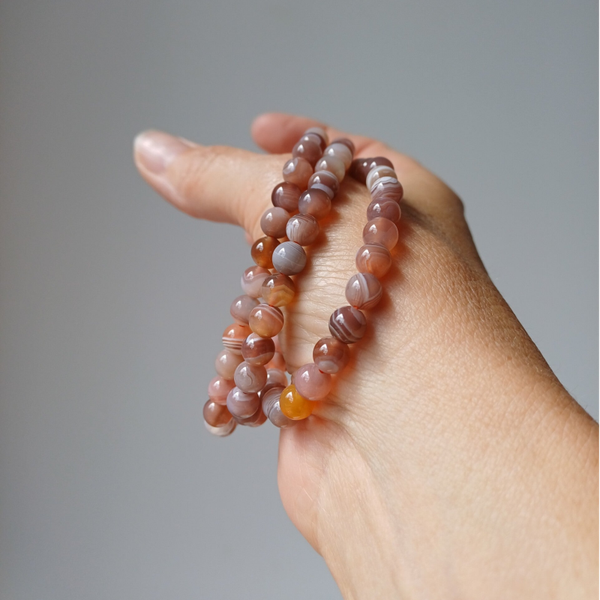 Botswana agaat armband 6 mm