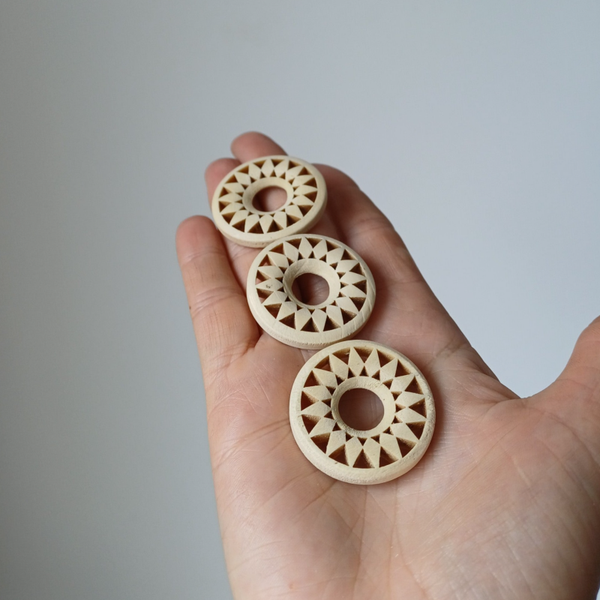 Houten bollenhouder Ø 3,5 cm