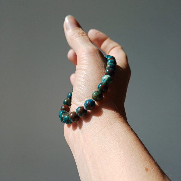 Chrysocolla armband 8 mm