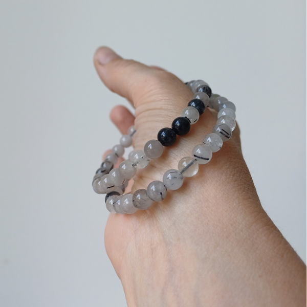Toermalijnkwarts armband 6 mm