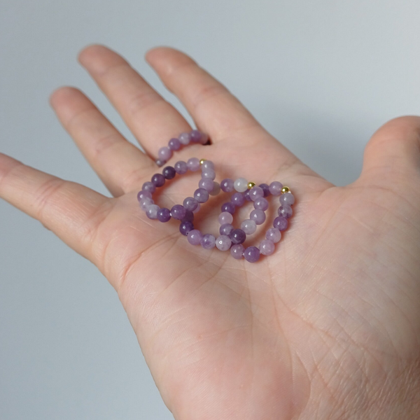 Lepidoliet ring 4.5 mm