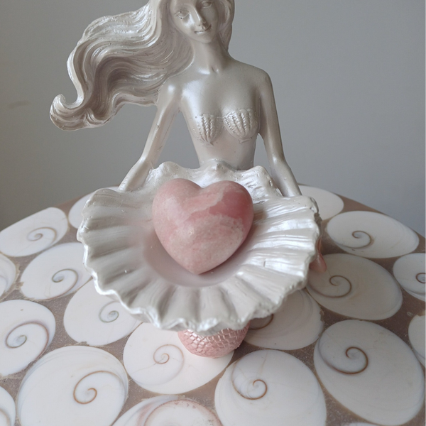 Roze opaal hart