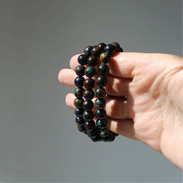 Azuriet Malachiet armband 9 mm