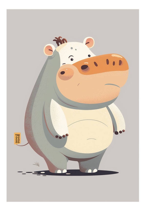 Hippo Print