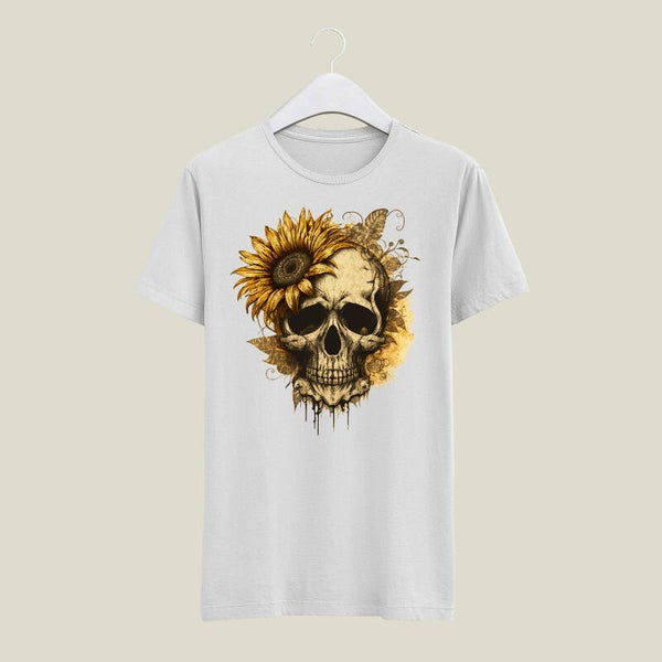 Sunflower Skull T-Shirt