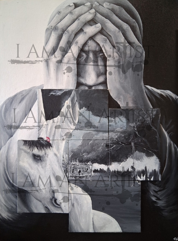 Untitled 20x24" acrylic on canvas