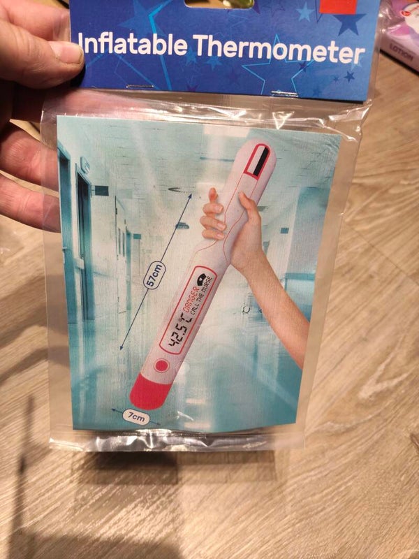 Opblaas thermometer