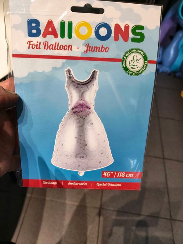 Folie ballon bruid