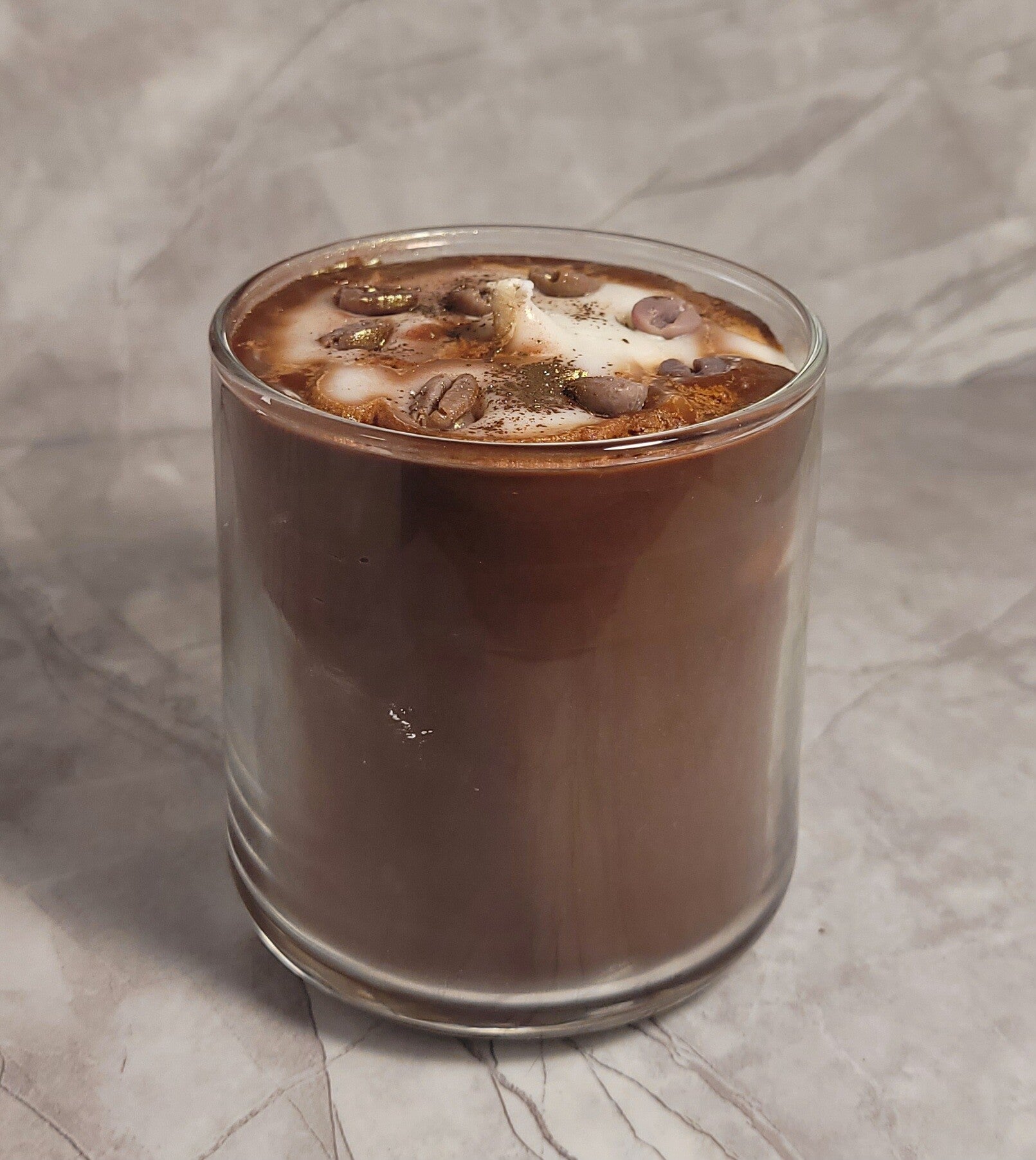 Kaffe-Crema-Kerze B-Ware