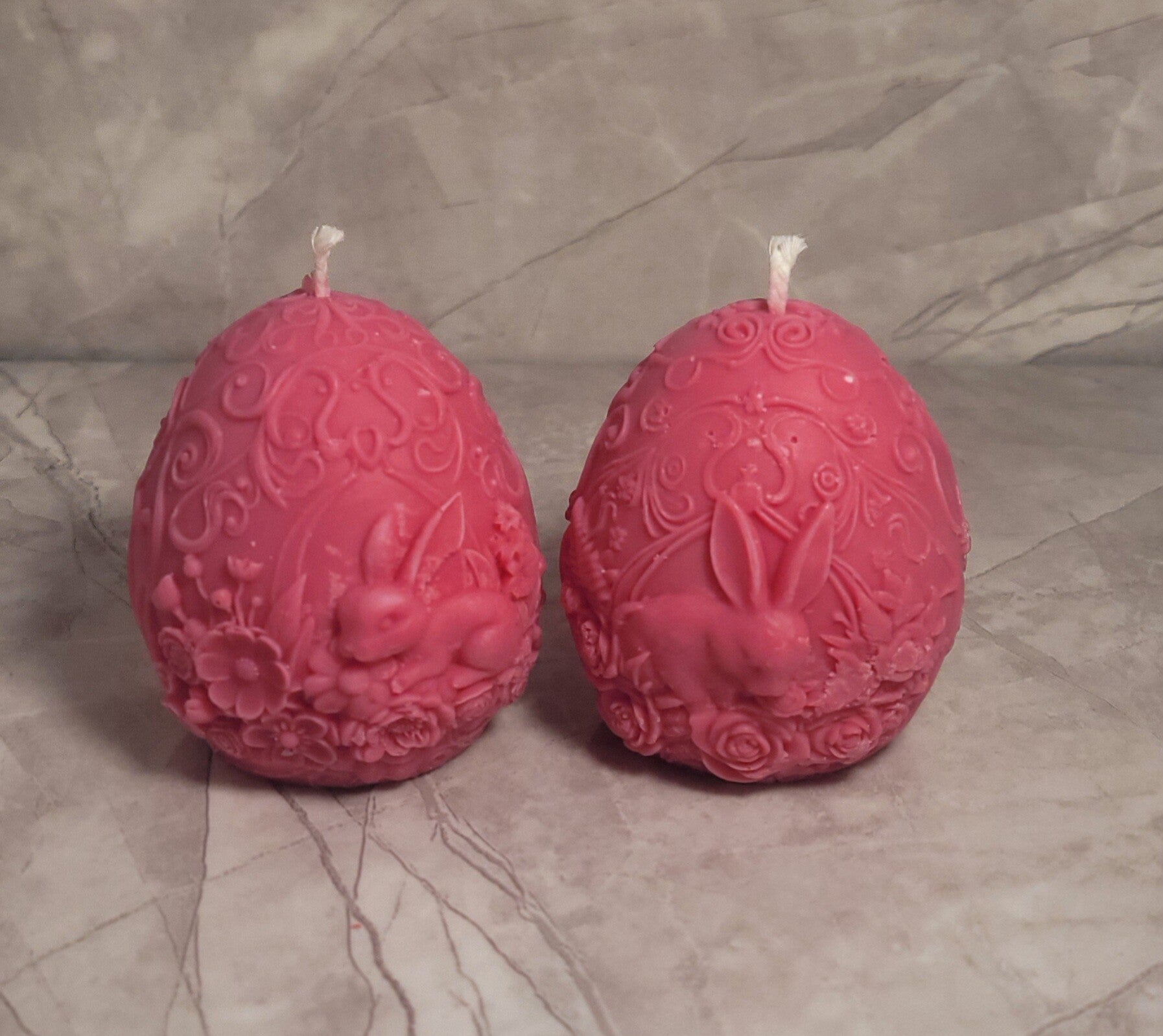 Zarte Blüten-Osterkerzen-Set