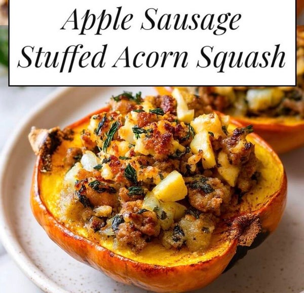 Squash, Sweet potato, Apple, Savory Sausage Dish