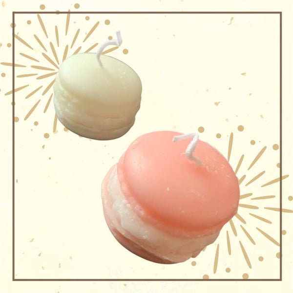 bougies parfumées gourmandes macarons