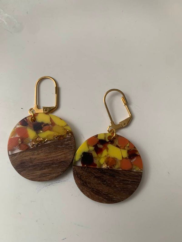 boucles d'oreilles rondes