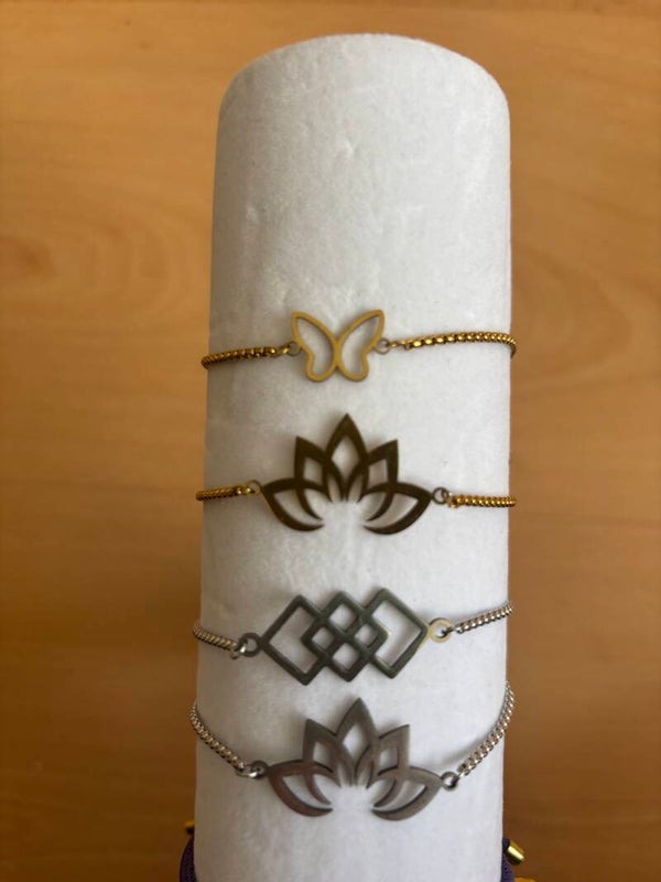 Bracelet acier inoxydable team dorée