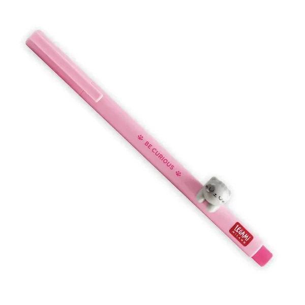 Legami Penna Gel con Animaletto Decorativo Kitty "Be Curious" - Lovely Friends