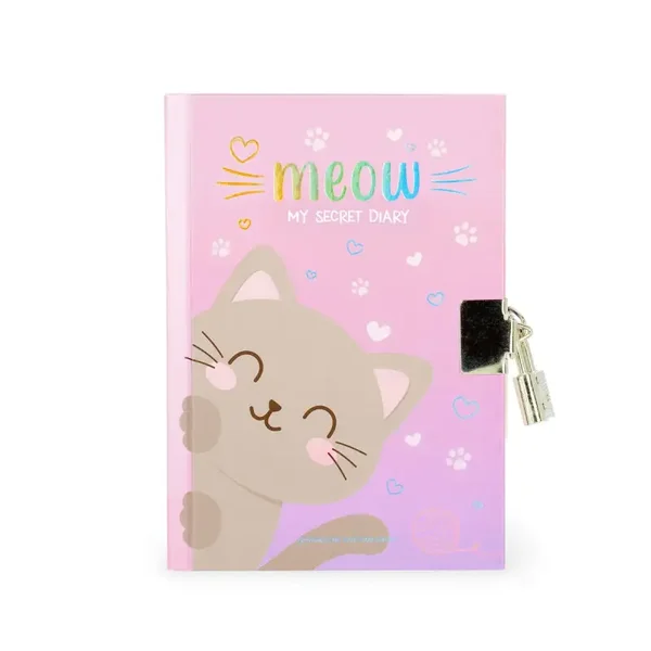 Legami Diario Segreto con Copertina Rigida Illustrata e Lucchetto -  Kitty - My Secret Diary
