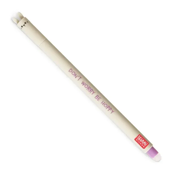 Legami Penna Gel Cancellabile Bunny "Don't Worry Be Hoppy" - Erasable Pen