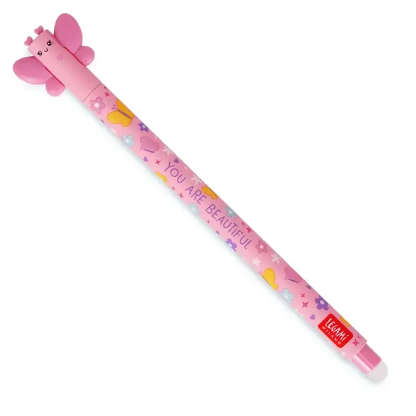 Legami Penna Gel Cancellabile Butterfly "You Are Beautiful" - Erasable Pen