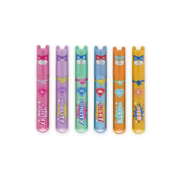 Legami Set di 6 Mini Evidenziatori - Teddy's Superpower