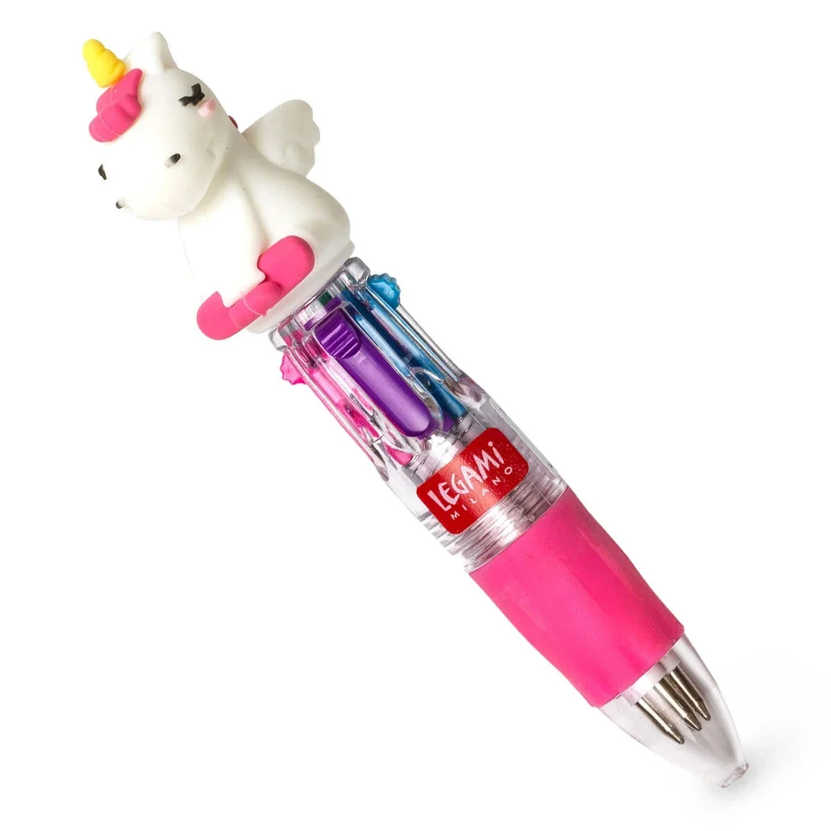 Legami Mini Penna a Sfera 4 Colori - Unicorn - Mini Magic Rainbow