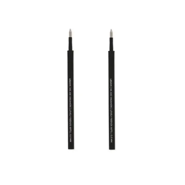 Legami Set di 2 Refill per Penna Gel Lovely Friends - Inchiostro Nero